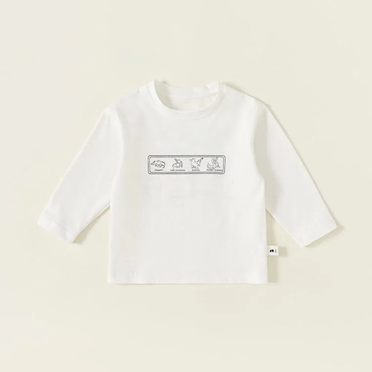 Cartoon Crocodile Long Sleeve Top