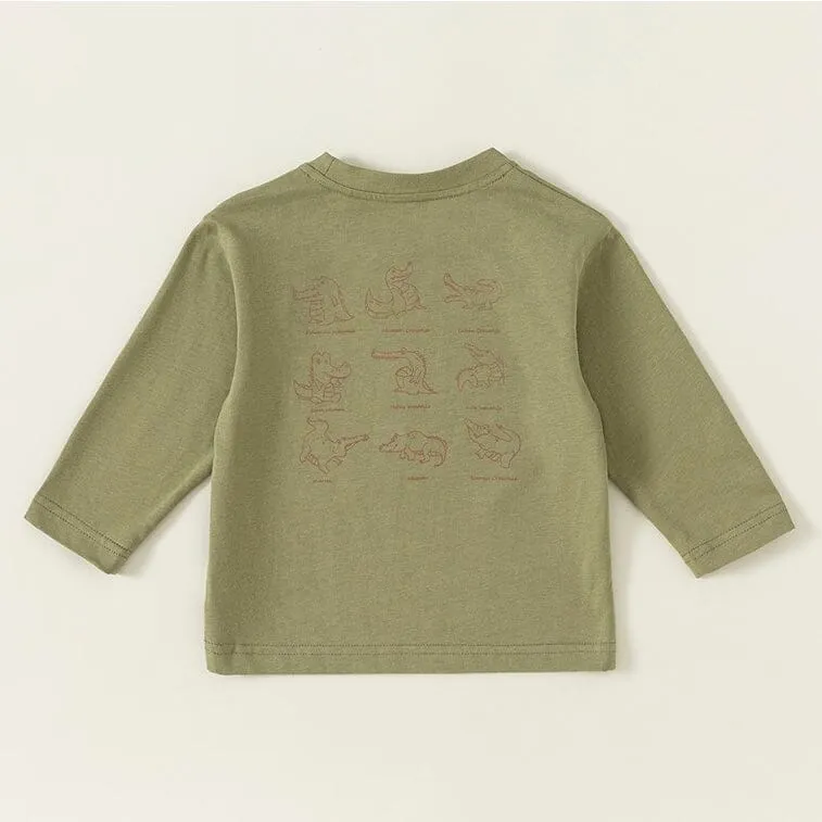 Cartoon Crocodile Long Sleeve Top