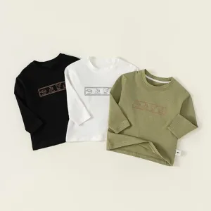 Cartoon Crocodile Long Sleeve Top