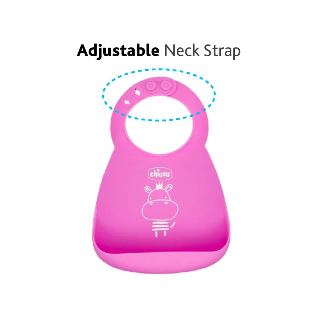 Chicco Take Eat Easy Silicone Bib with Crumb Catcher