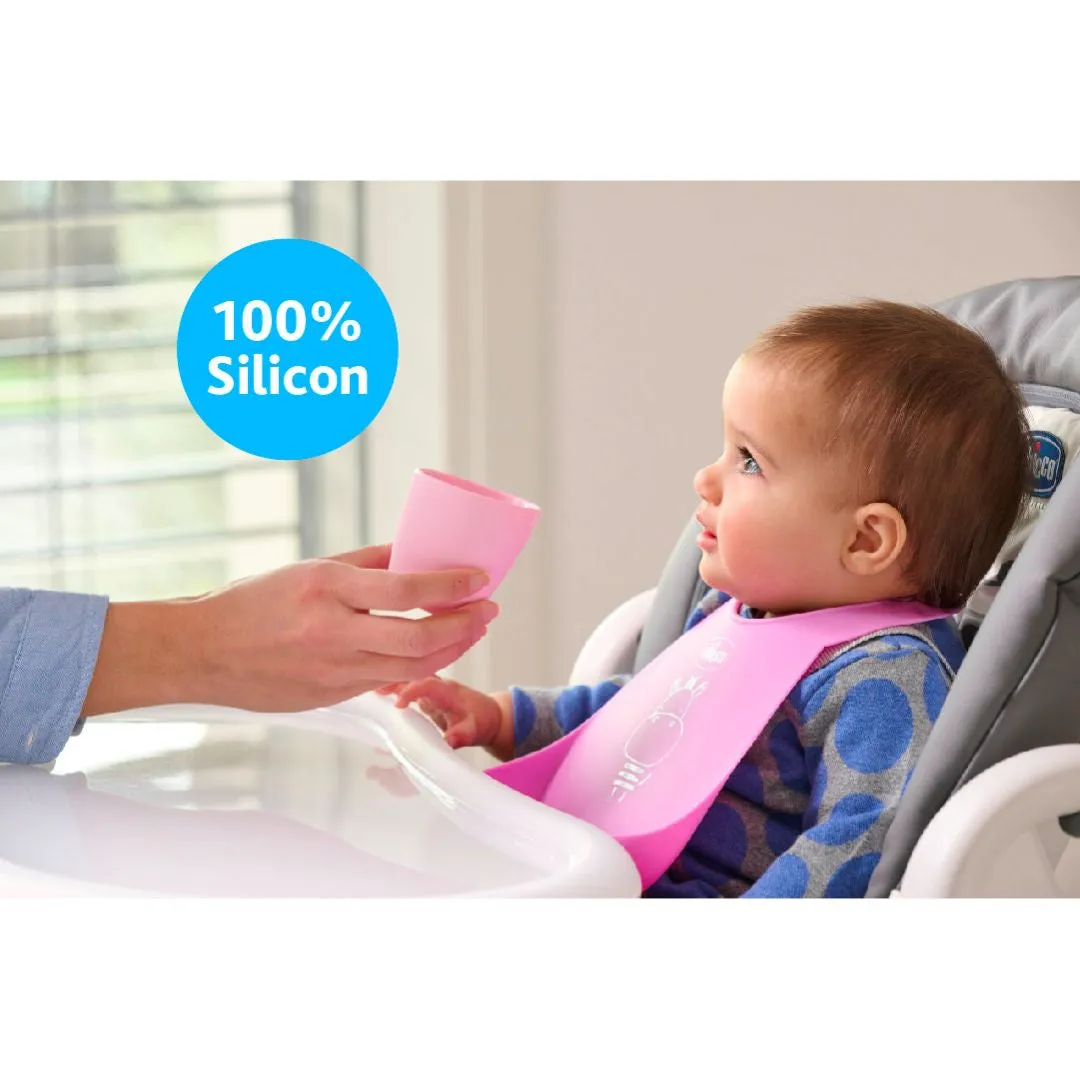 Chicco Take Eat Easy Silicone Bib with Crumb Catcher