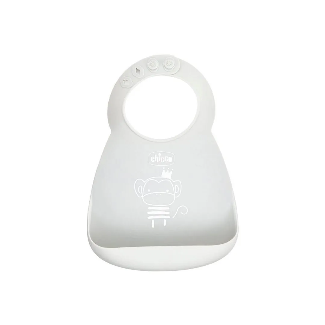 Chicco Take Eat Easy Silicone Bib with Crumb Catcher