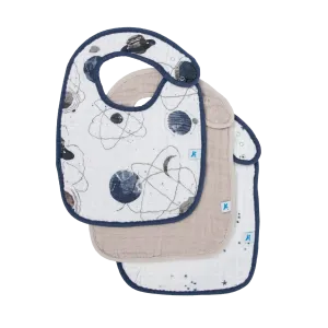 Cotton Muslin Classic Bib 3PK (Planetary)
