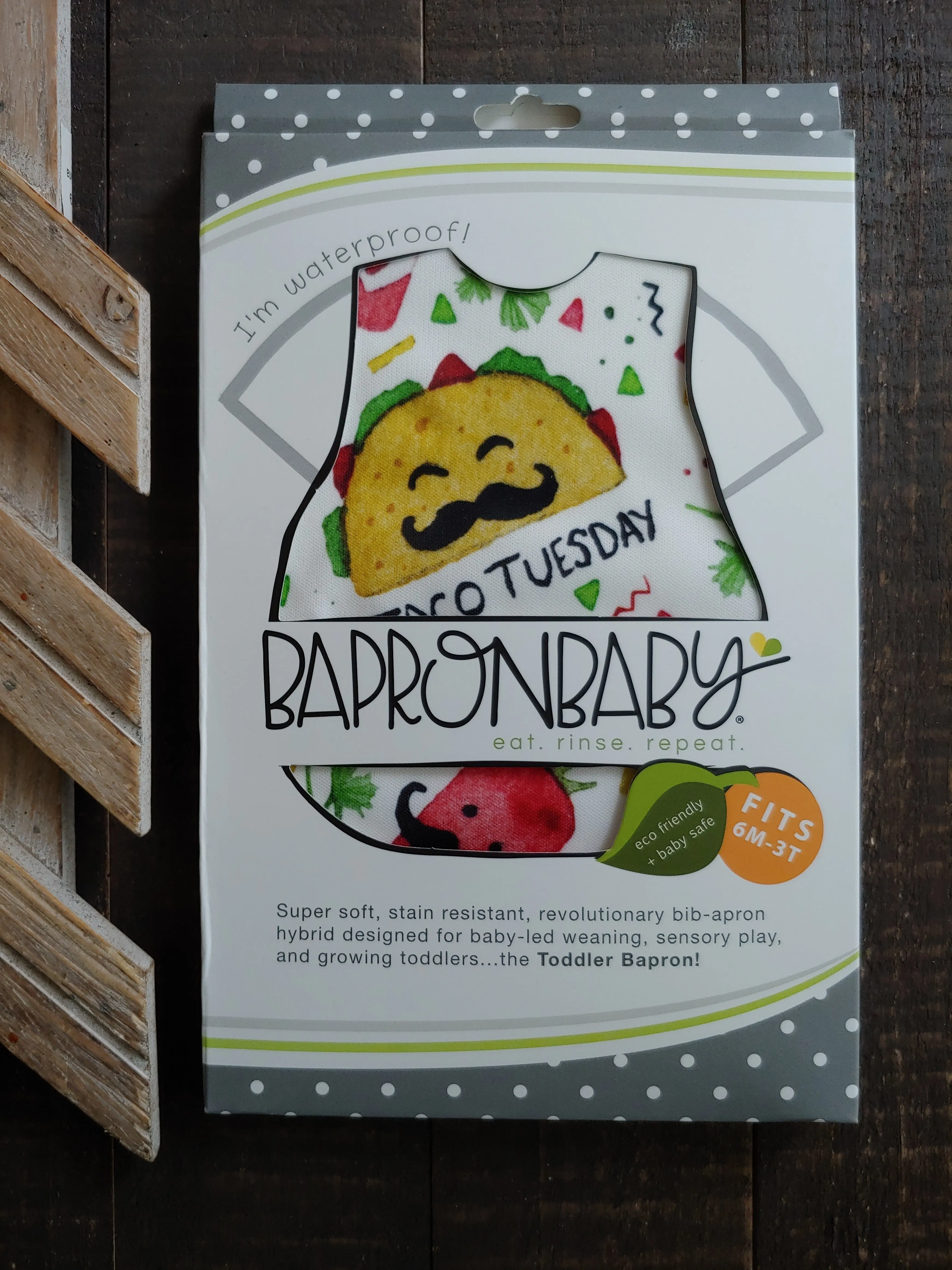 Dino ( Grey ) Bapron ll Bibb Apron ll 7 Styles ll Best Seller