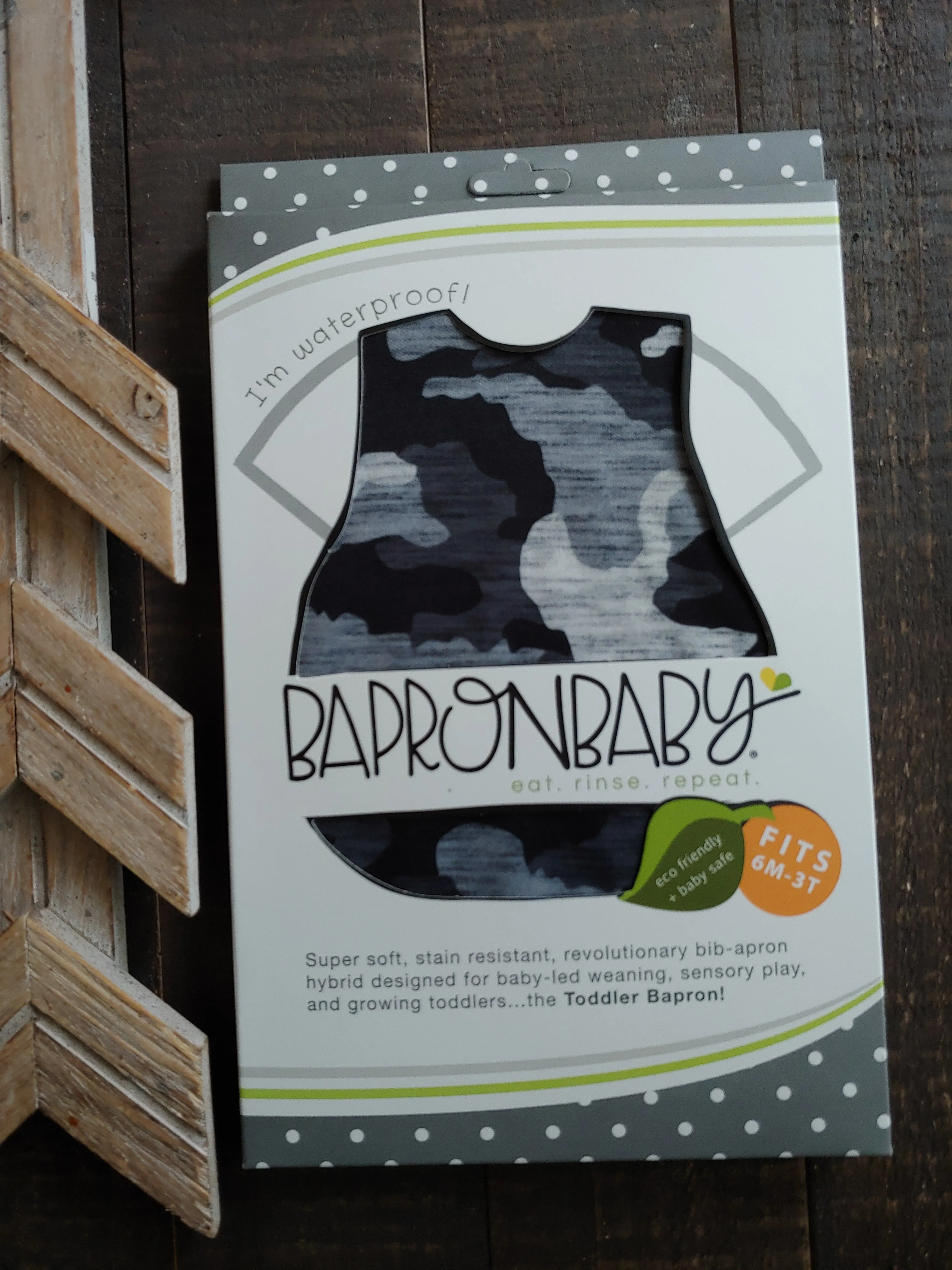 Dino ( Grey ) Bapron ll Bibb Apron ll 7 Styles ll Best Seller