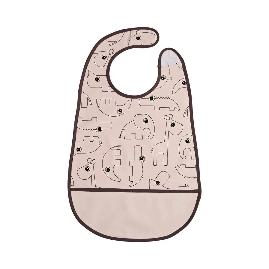 Done By Deer Bib w/velcro in Contour Powder