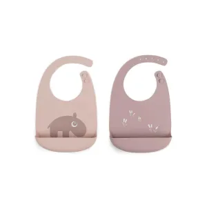 Done by Deer Silicone Bib - Ozzo - Powder - 2 Pack