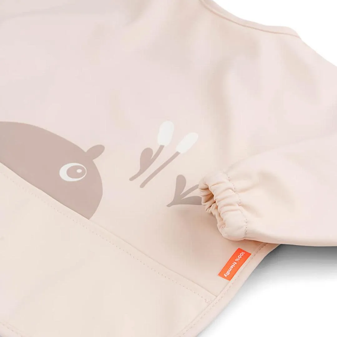 Done by Deer Sleeved Pocket Bib - Ozzo - Powder