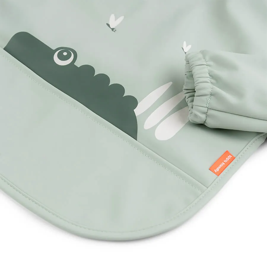 Done by Deer, Sleeved Weaning Bib Croc