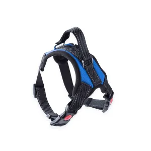 Durable Adjustable XL Dog Harness, Soft, Blue - FLOOFI