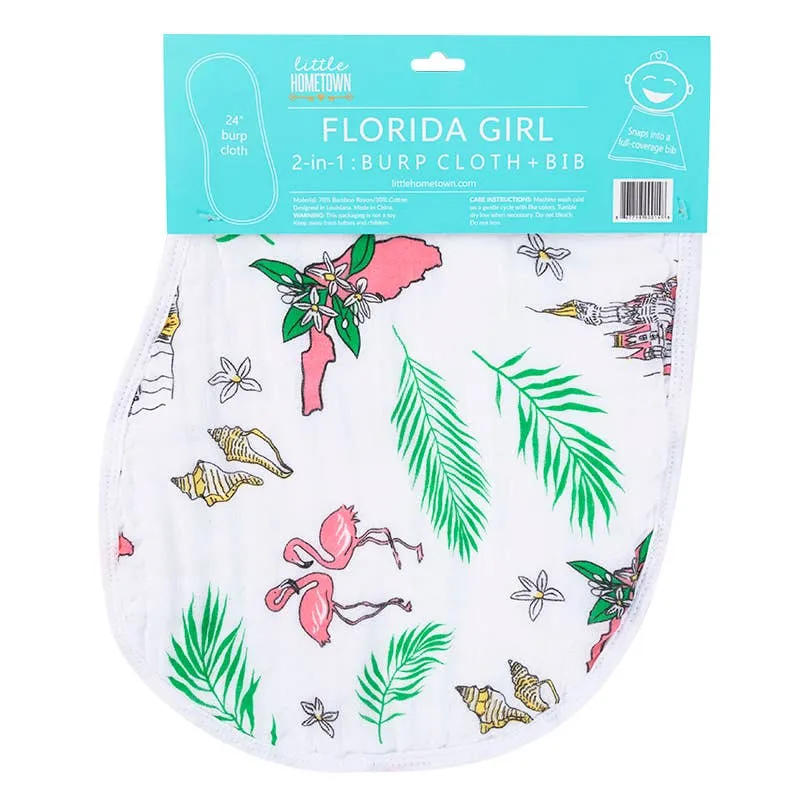 Florida Baby (girl) Burp/Bib Combo