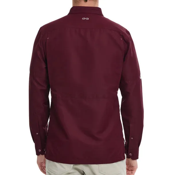 GameGuard Long Sleeve Maroon Men's Explorer Shirt