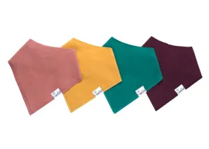 Jade Baby Bandana Bib- 4 Pack