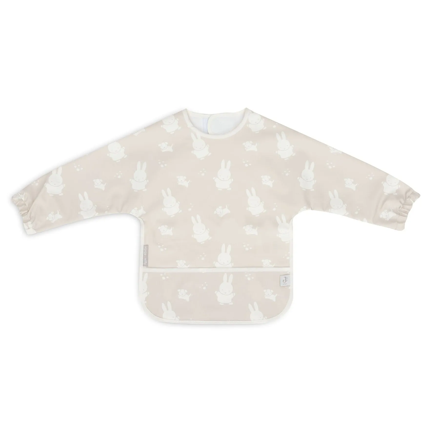 Jollein Bib Waterproof with sleeve Miffysnuffy | Nougat