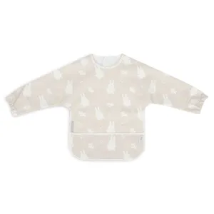 Jollein Bib Waterproof with sleeve Miffysnuffy | Nougat