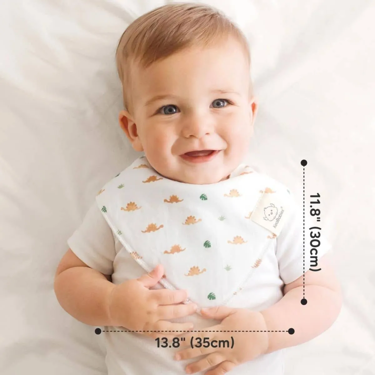 KeaBabies Organic Bandana Bibs Set - Roarsome