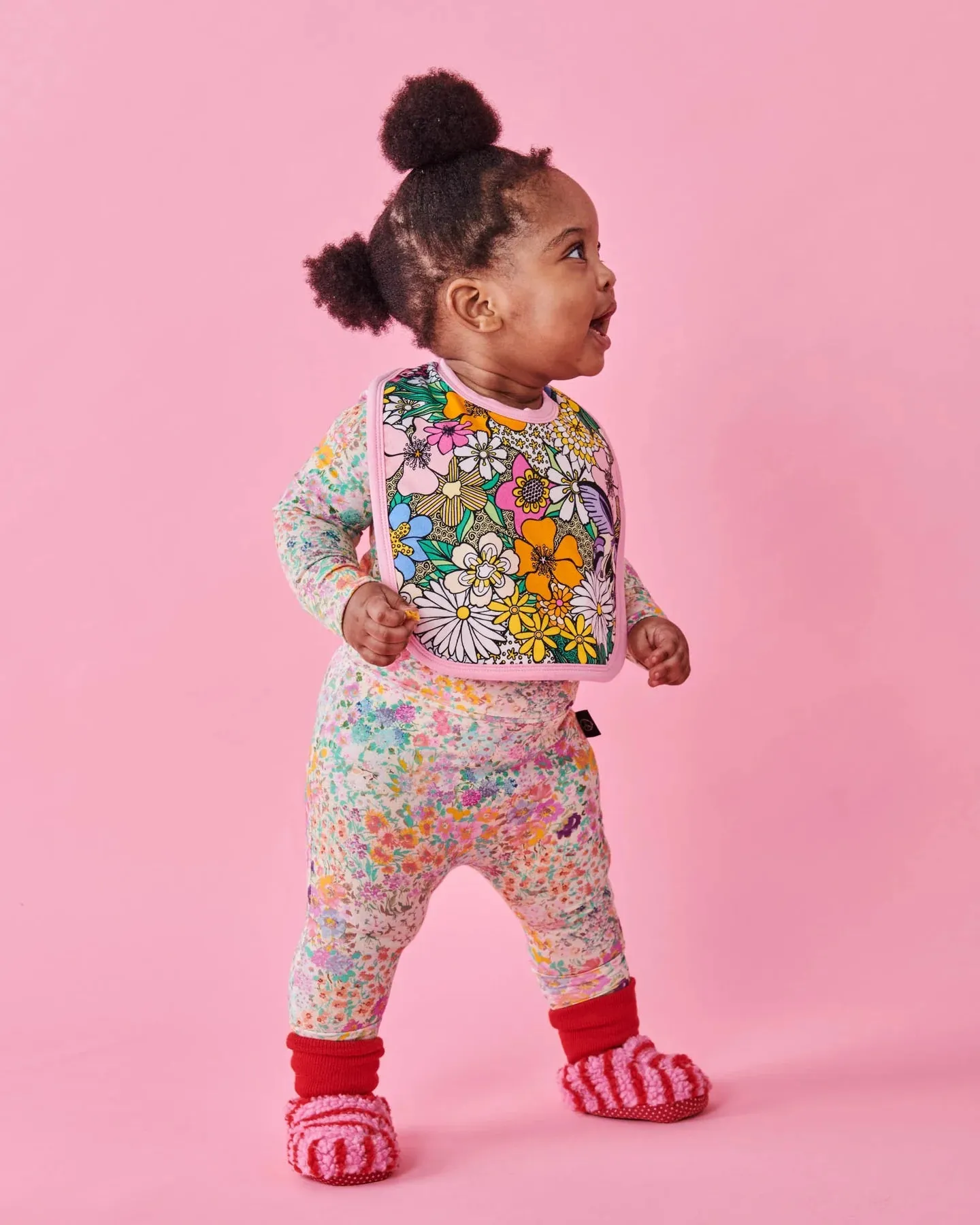 Kip & Co Bliss Floral Organic Cotton Bib