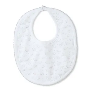 Kissy Kissy Ele Fun Print Bib Silver