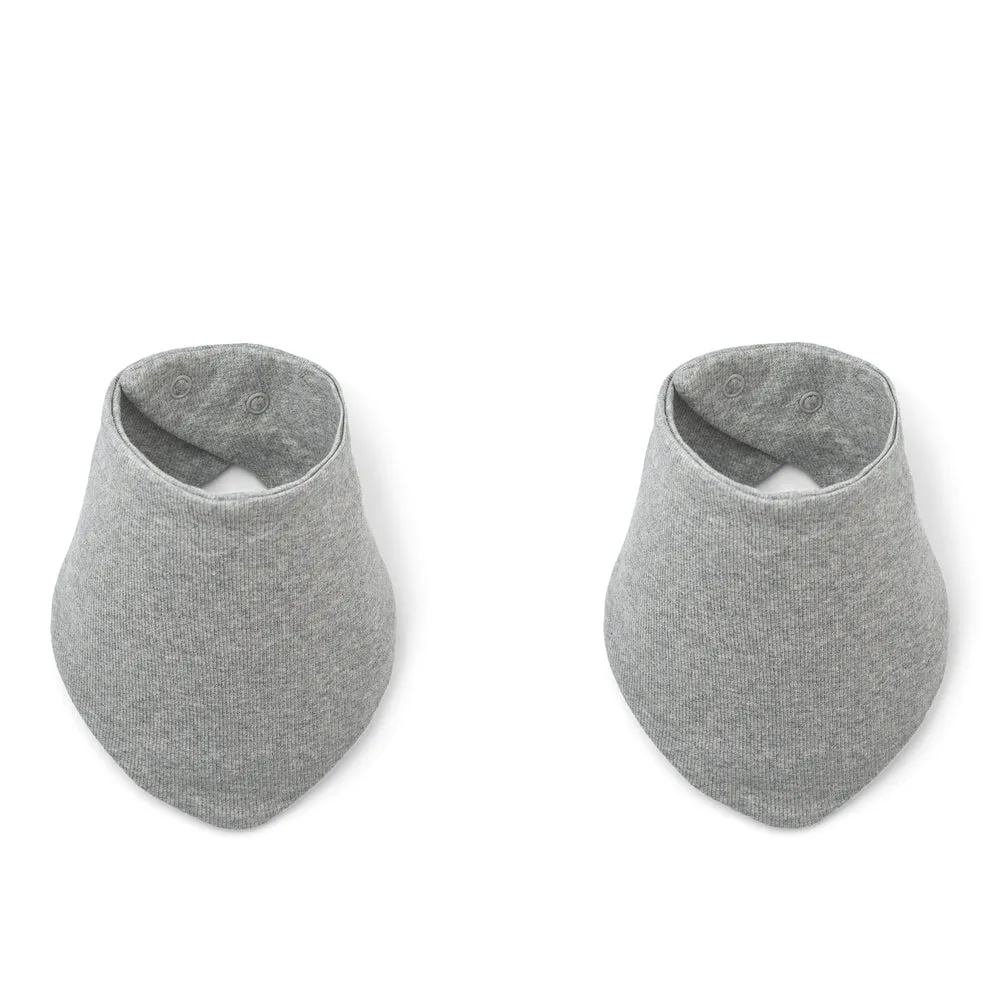 Liewood Anette Bib 2 Pack - Grey Melange
