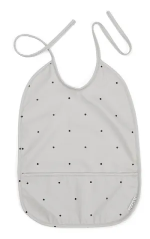 Liewood Lai Bib in Classic Dot Dumbo Grey