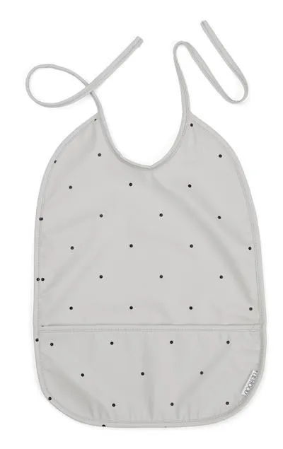 Liewood Lai Bib in Classic Dot Dumbo Grey