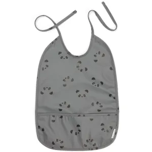LIEWOOD - Lai Bib - Panda Stone Grey