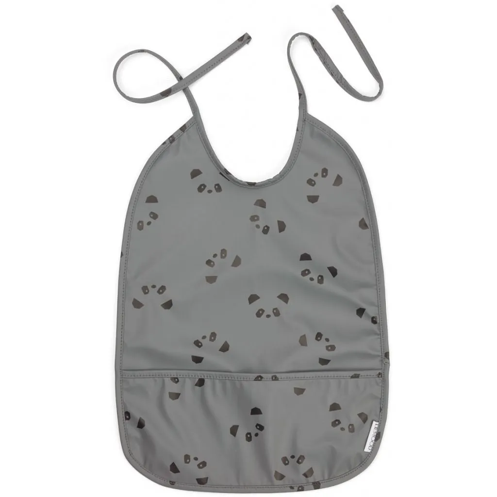 LIEWOOD - Lai Bib - Panda Stone Grey
