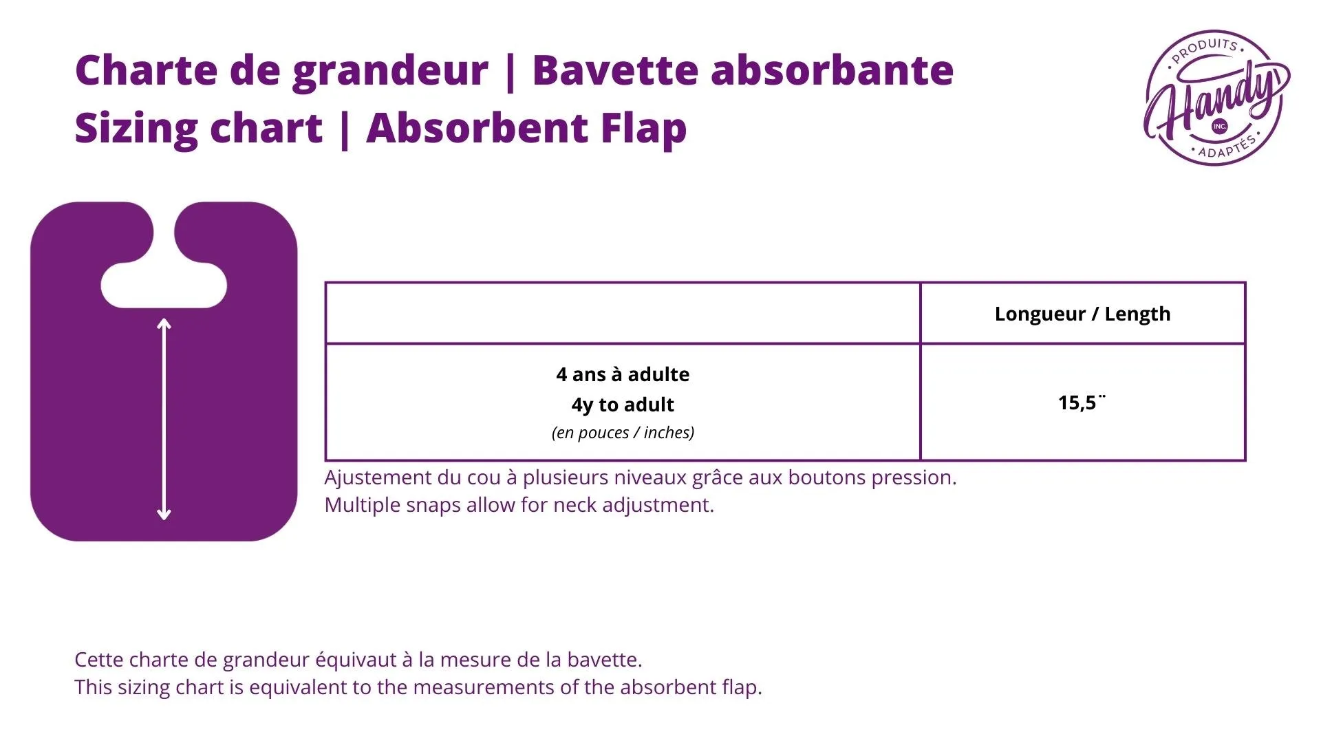 Long Absorbent Bib