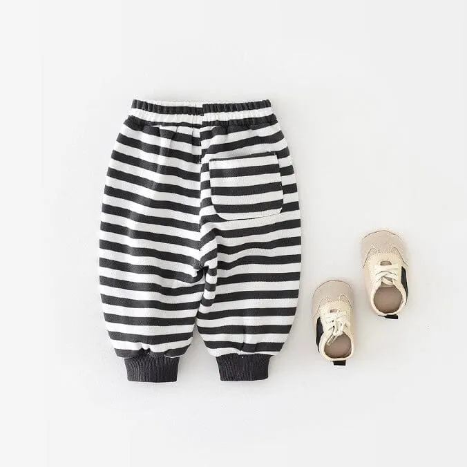 Mason Cartoon Patch Baby Casual Sweatpants