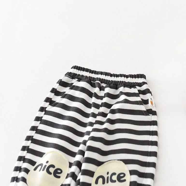 Mason Cartoon Patch Baby Casual Sweatpants