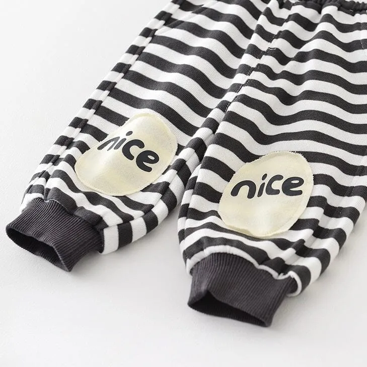 Mason Cartoon Patch Baby Casual Sweatpants