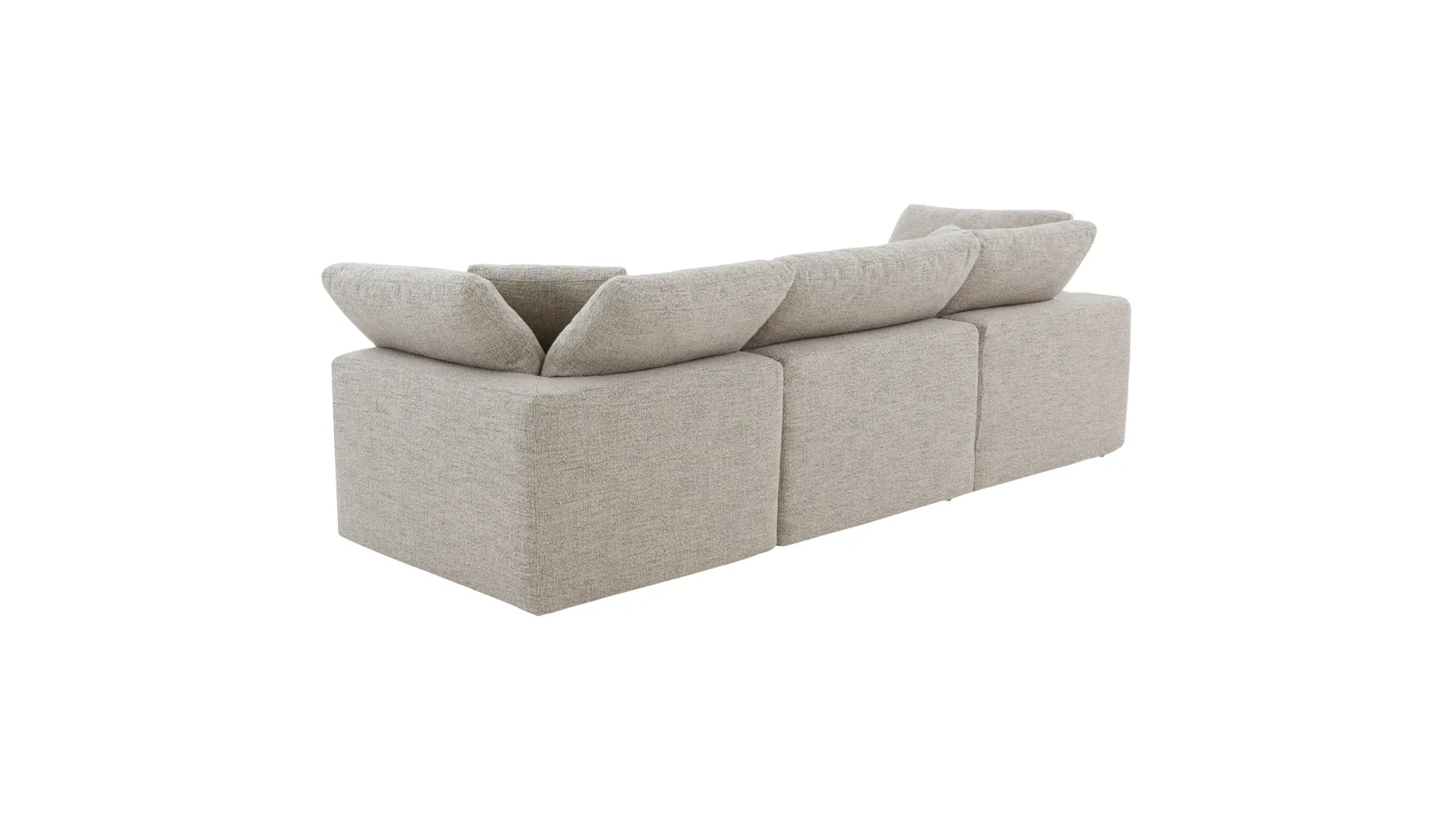 Movie Night™ 3-Piece Modular Sofa, Large, Oatmeal
