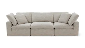 Movie Night™ 3-Piece Modular Sofa, Large, Oatmeal