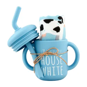Mud Pie Farm Silicone Cup & Bib Set
