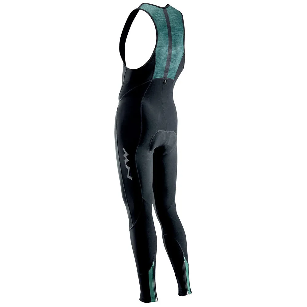 Northwave Active Colorway Bibtight MS - Black/Green