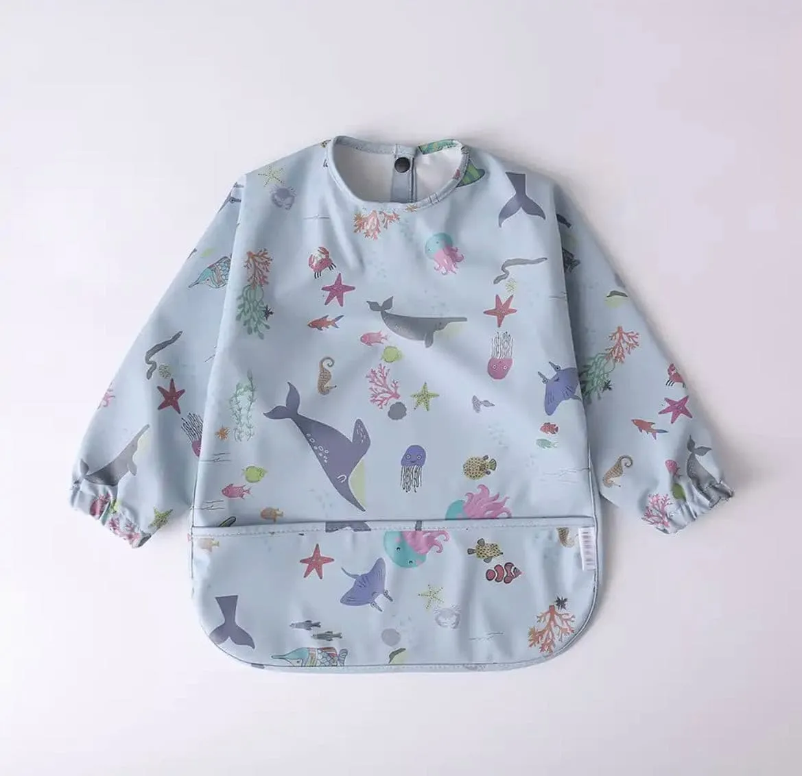 Ocean Fun - Toddler & Baby Long Sleeve Waterproof Apron Smock Bib