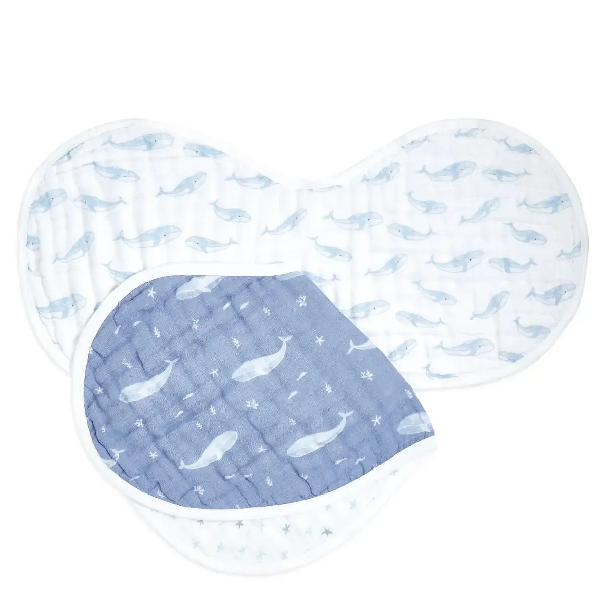 Organic Burpy Bib 2 Pack Oceanic
