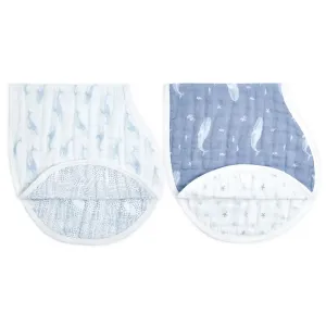 Organic Burpy Bib 2 Pack Oceanic