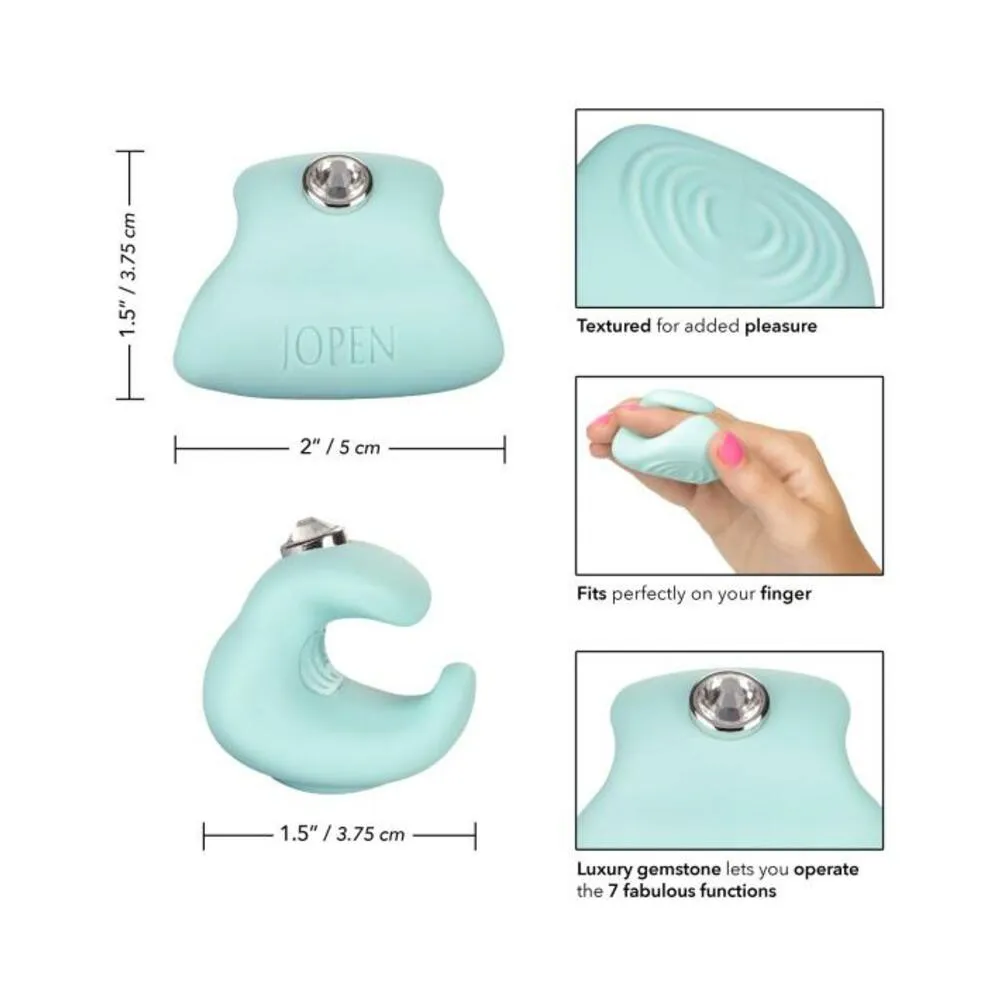 Pave Liz Green Finger Vibrator