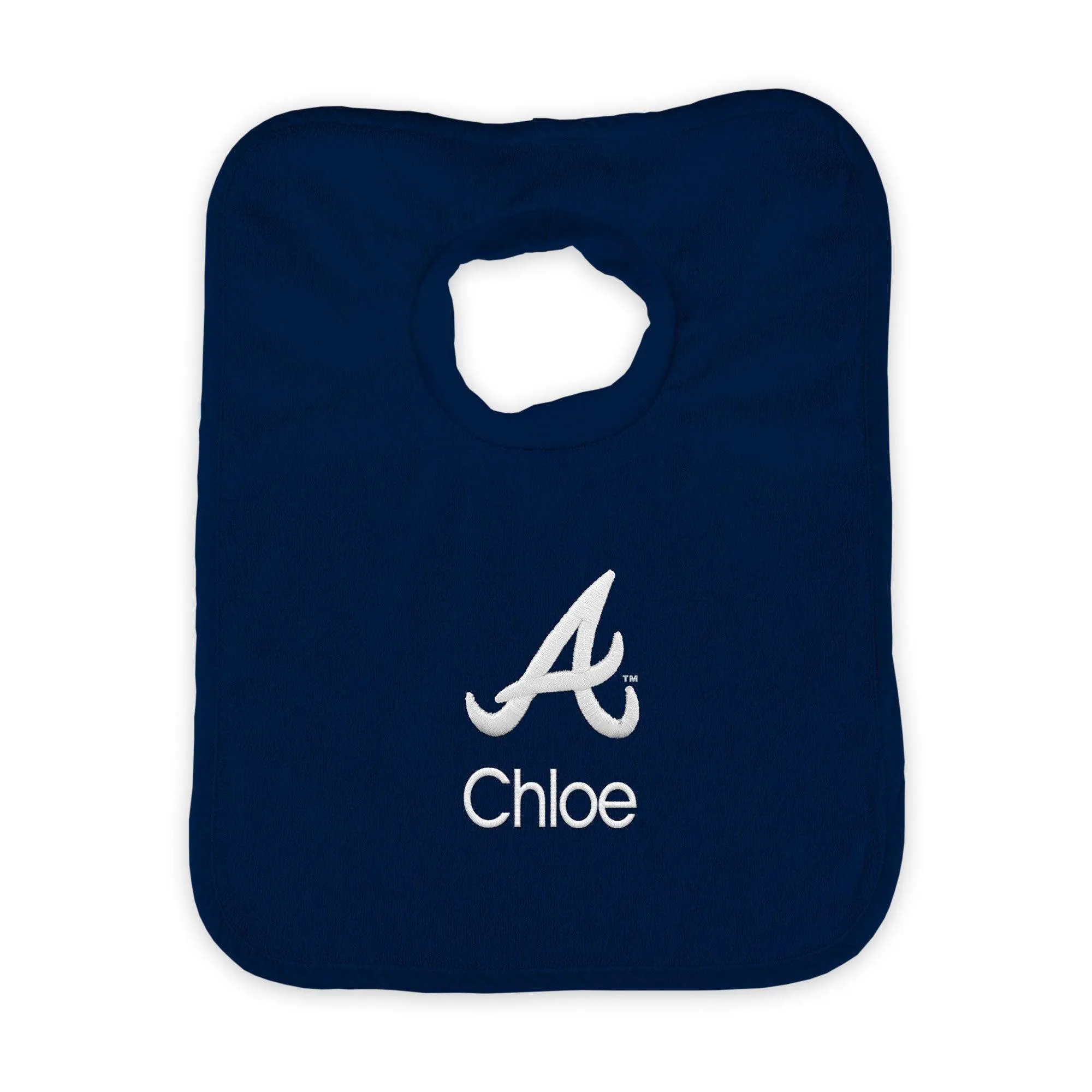 Personalized Atlanta Braves Bib
