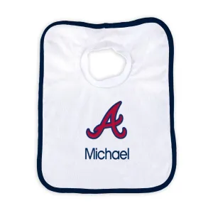 Personalized Atlanta Braves Bib