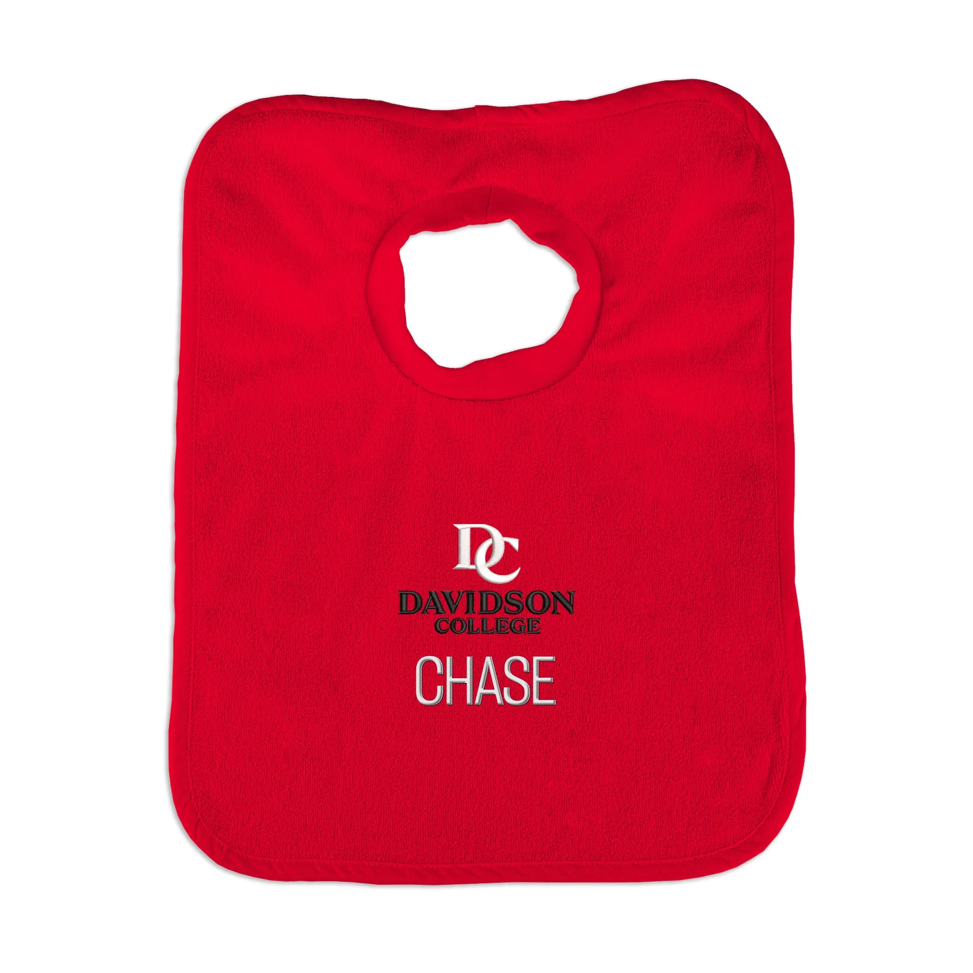 Personalized Davidson Wildcats Primary Lockup Bib