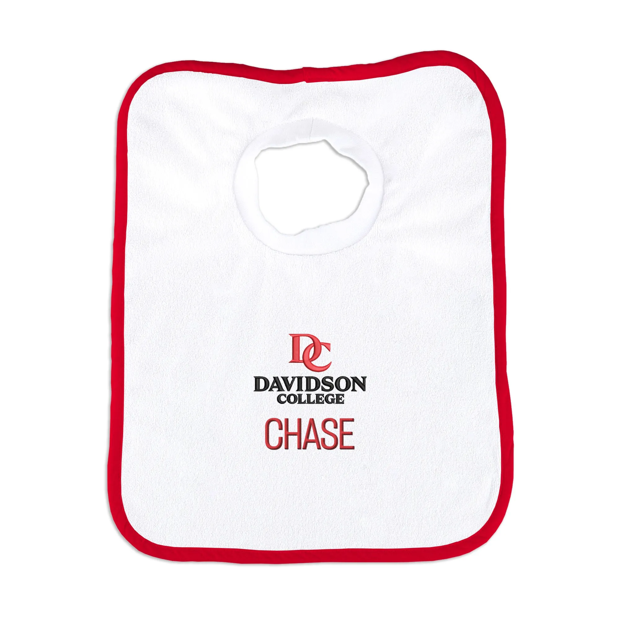 Personalized Davidson Wildcats Primary Lockup Bib