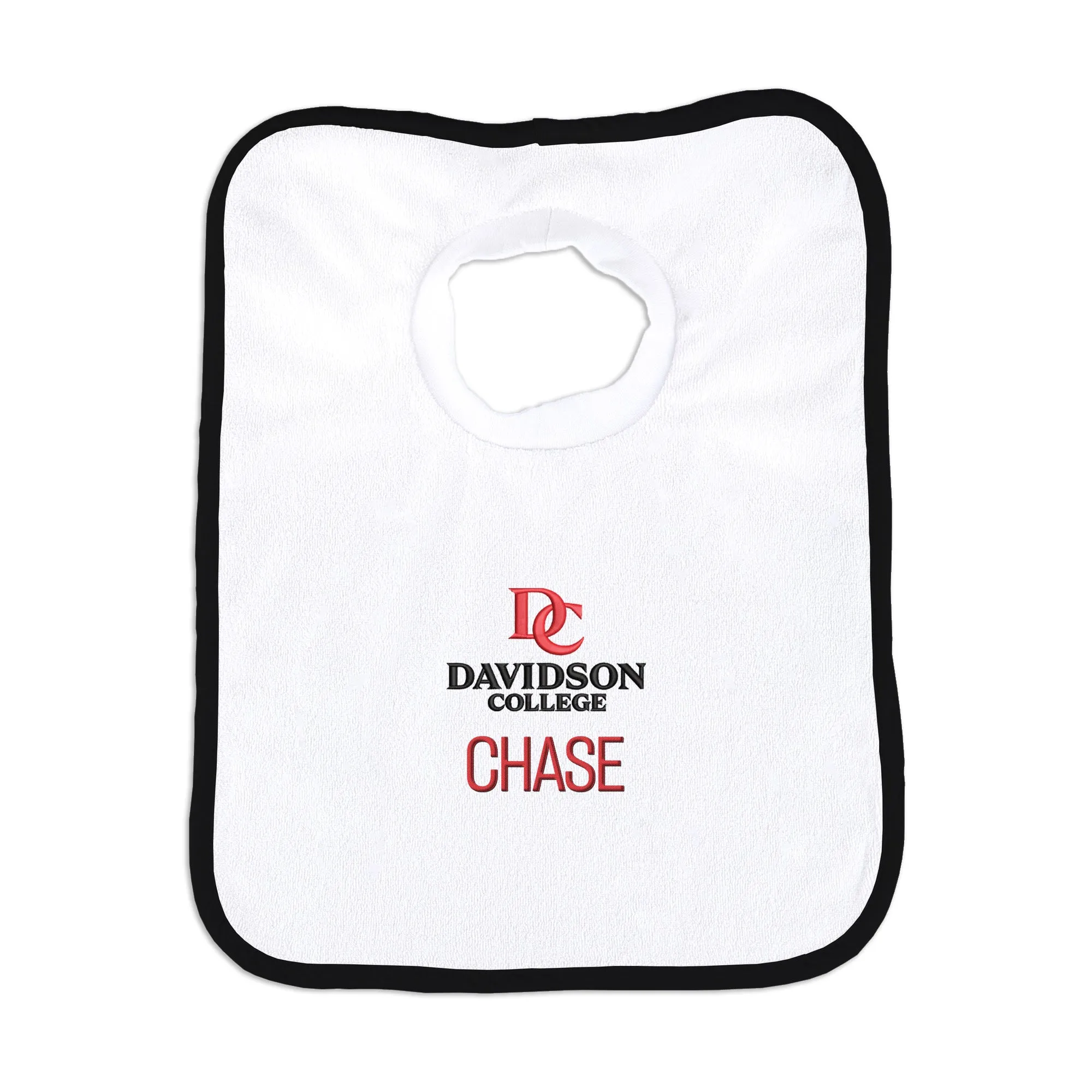 Personalized Davidson Wildcats Primary Lockup Bib