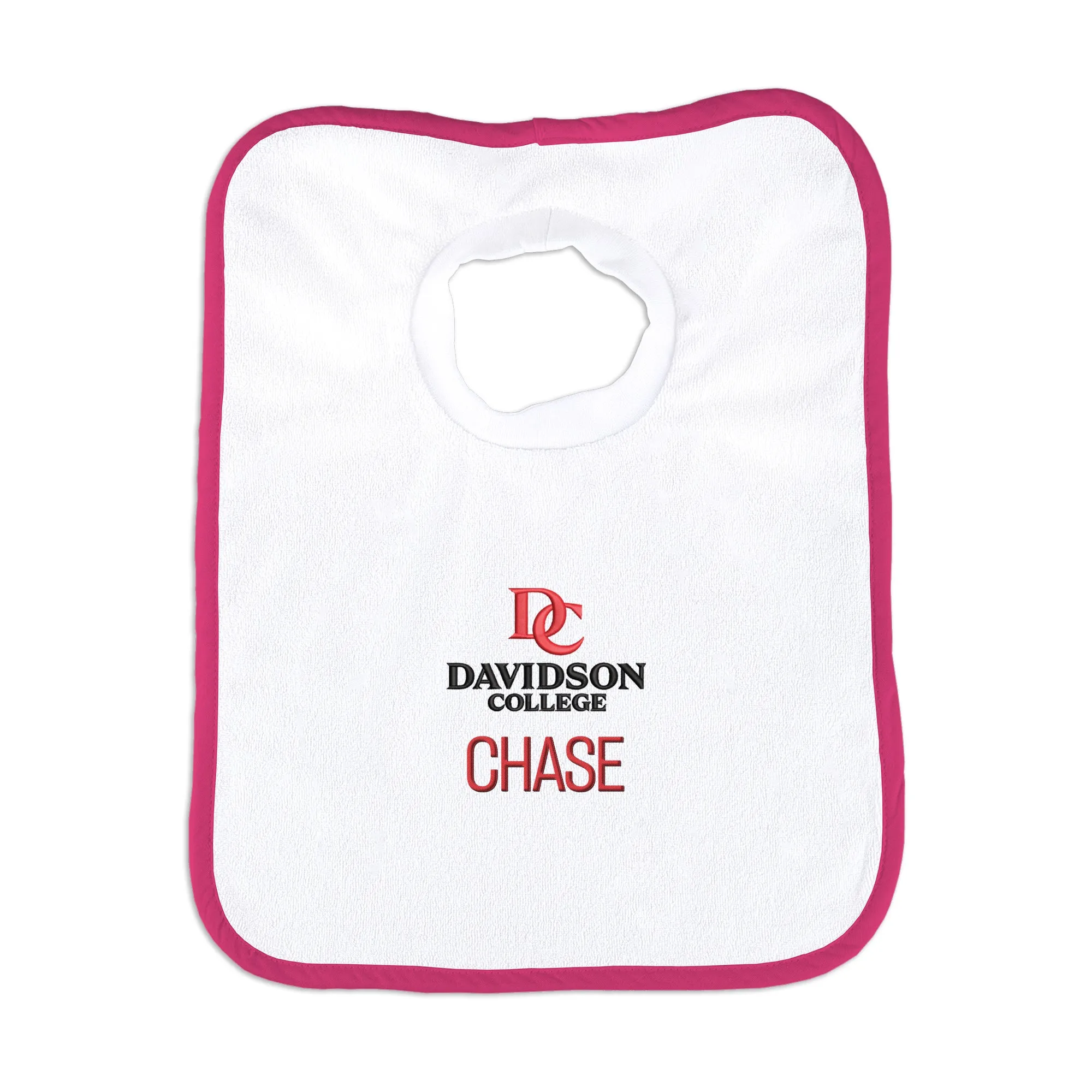 Personalized Davidson Wildcats Primary Lockup Bib