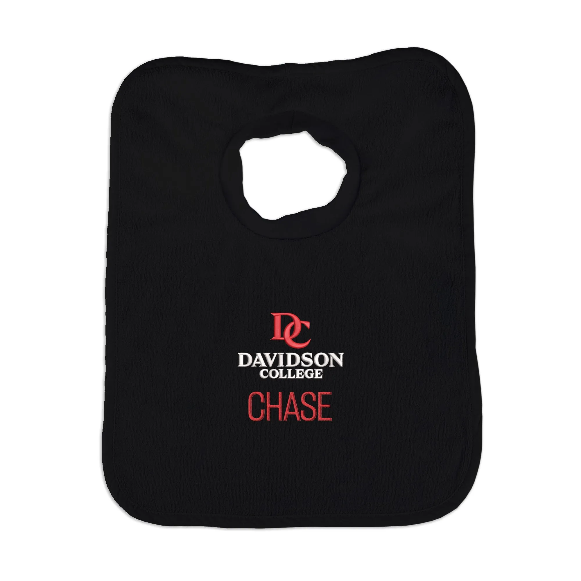 Personalized Davidson Wildcats Primary Lockup Bib