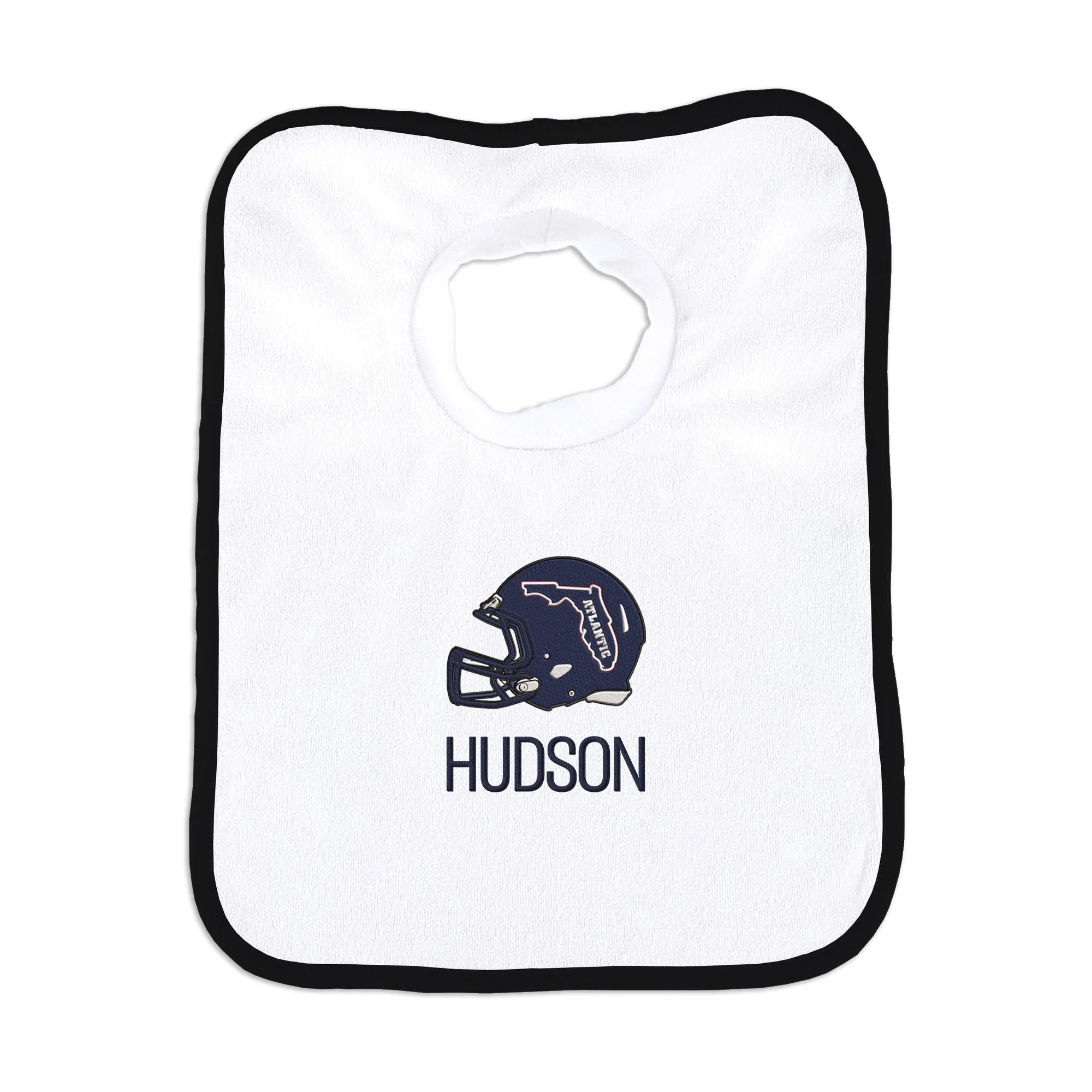 Personalized FAU Owls Helmet Bib