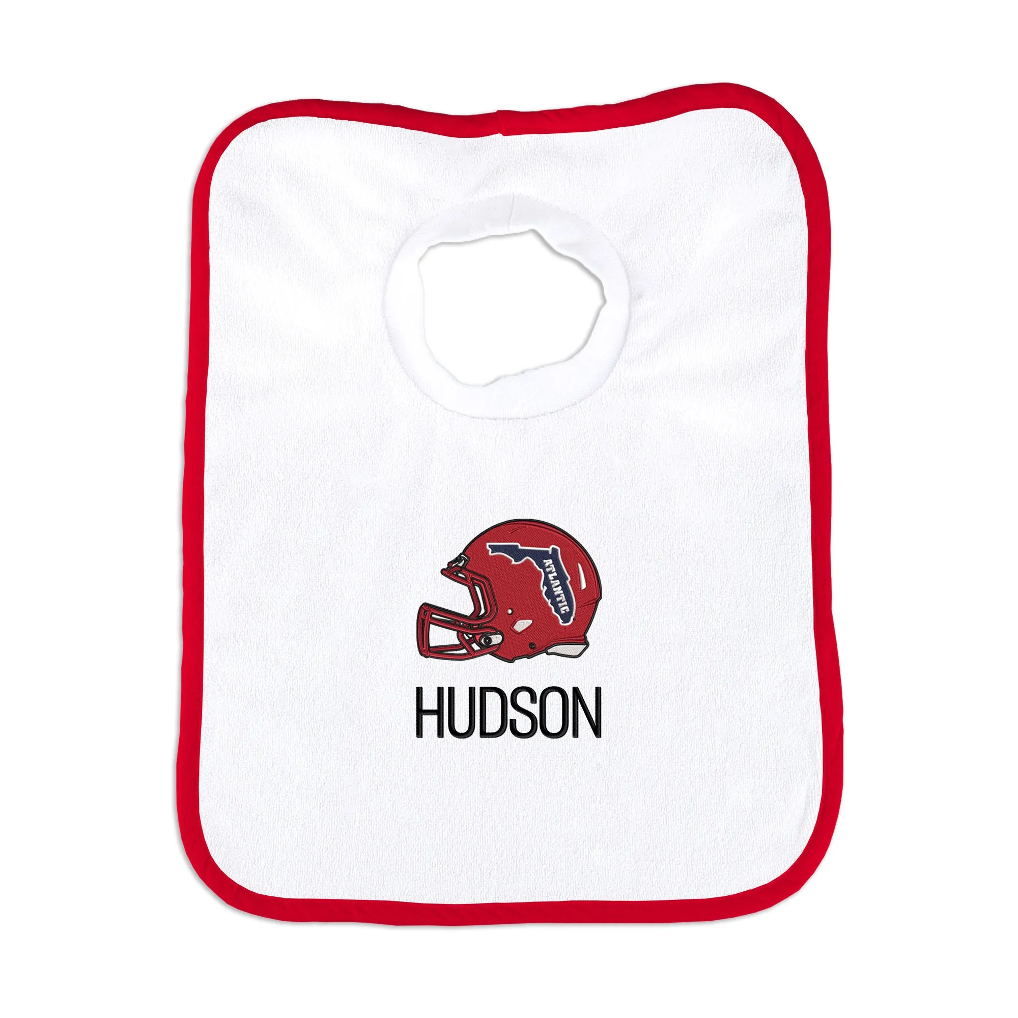 Personalized FAU Owls Helmet Bib