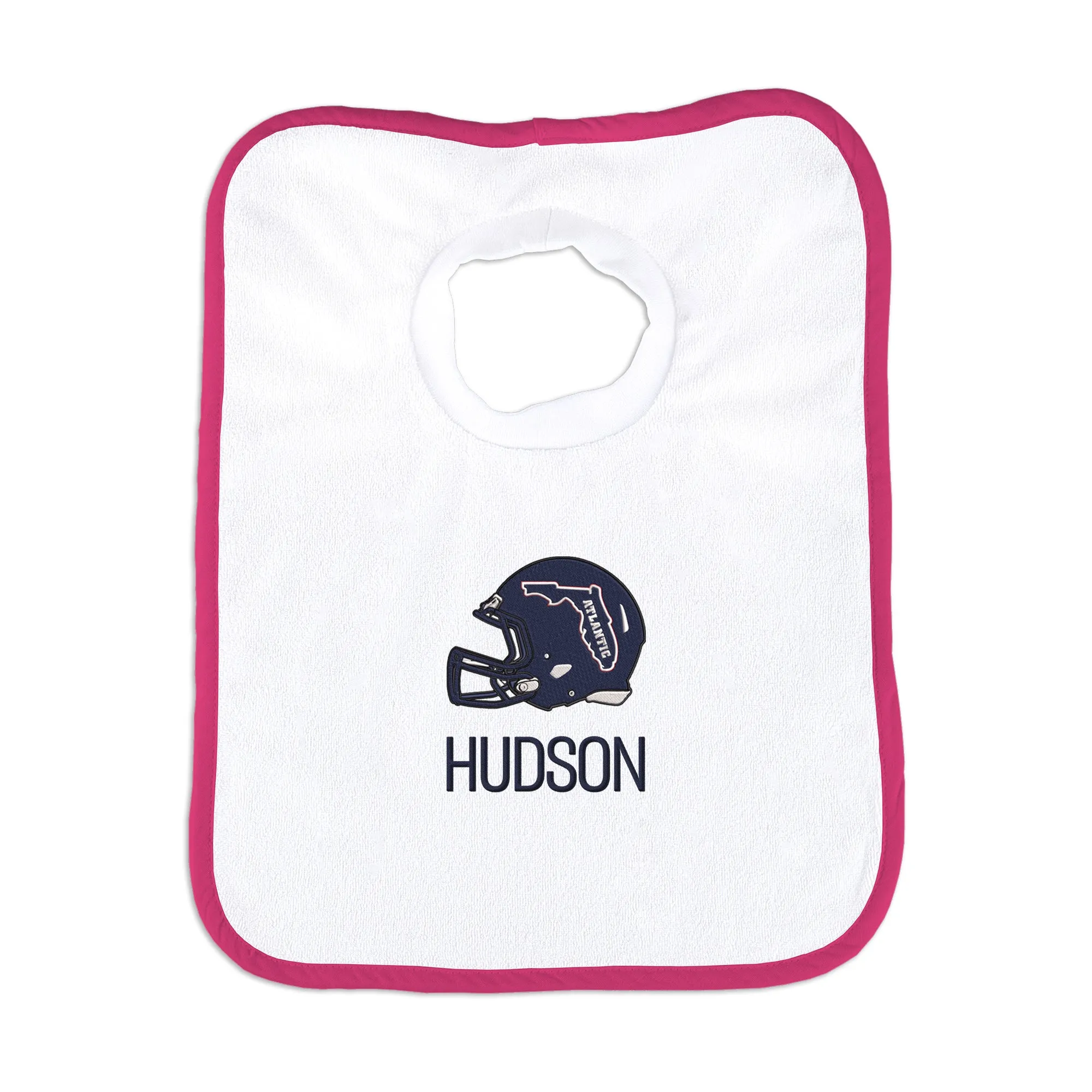 Personalized FAU Owls Helmet Bib