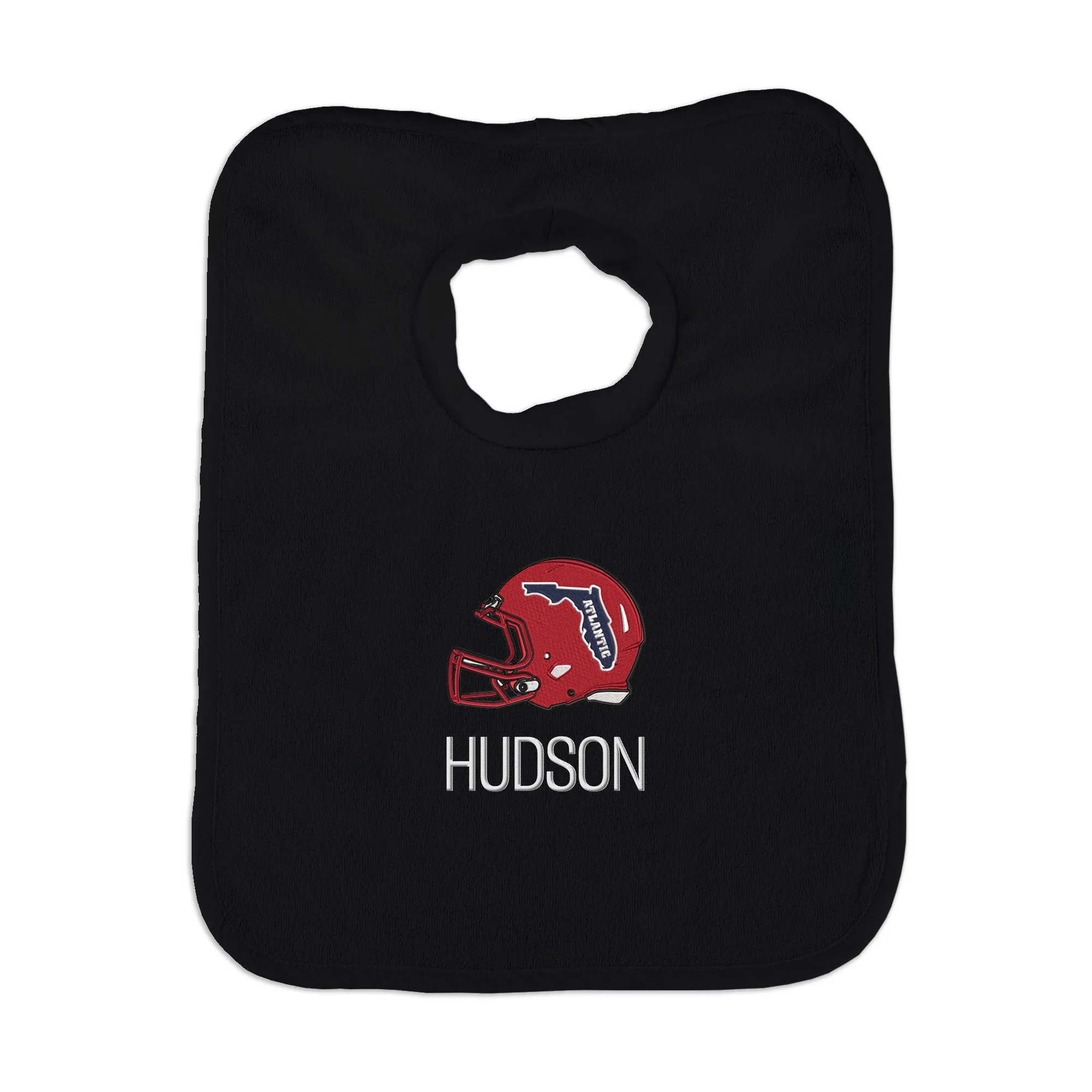 Personalized FAU Owls Helmet Bib